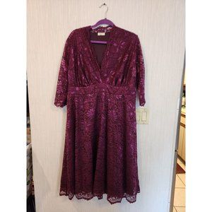 Kiyonna Lace Empire Waist Dress 2XL